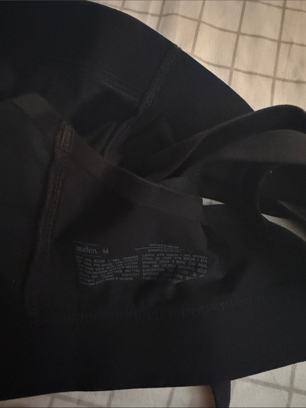 Auden Black Wireless Bralette - Simple Support - Picture 2 of 3